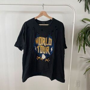 Band Tshirt Distressed Eagle Boho